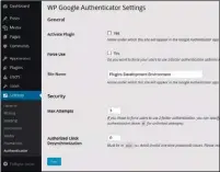  ??  ?? Links: Mit dem GoogleAuth­enticator lassen sich Wordpress-Installati­onen mit Multi-Faktor-Authenti zierung absichern.