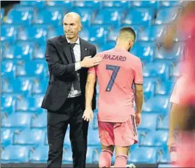  ?? FOTO: AP ?? Zinedine Zidane necesitará la mejor versión de Hazard la próxima temporada