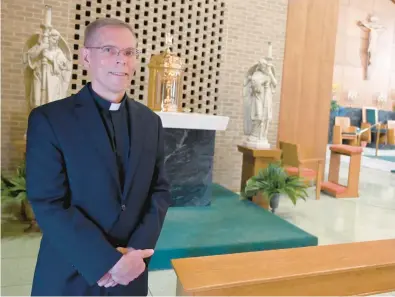  ?? BRIAN KRISTA/CAPITAL GAZETTE PHOTOS ?? The Rev. James Bors at St. Jane Frances de Chantal Catholic Church on July 12.