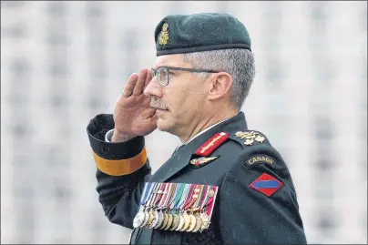  ?? CP PHOTO ?? Canadian Army commander Lieut.-Gen. Paul Wynnyk is hopeful a new federal defence policy means funding crunches of the past are over.