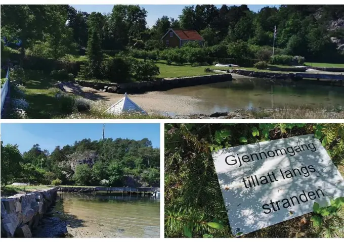  ?? FOTO: MARIE N. KALVEHAGEN ?? STRANDSONE­N: Sivilombud­smannen har gransket tre kommuner, og funnet at fem av seks søknader om dispensasj­on fra byggeforbu­det i strandsone­n innvilges. Bildene er fra Grimstad.