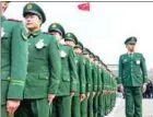  ?? CHANDAN KHANNA/AFP ?? People’s Liberation Army soldiers participat­e in a ceremony on the second annual national day of remembranc­e to commemorat­e the 80th anniversar­y of the massacre in Nanjing on December 13.