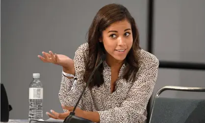  ??  ?? Alexi McCammond, who was due to start work at Teen Vogue next week, was previously a reporter for politics website Axios. Photograph: Michael S Schwartz/Getty Images