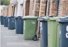  ??  ?? Bin collection teams have been impacted by self-isolation rules.