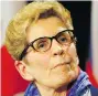  ??  ?? Kathleen Wynne