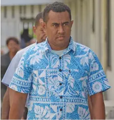  ?? Photo: Ronald Kumar ?? Former Fiji National Provident Fund employee Jack Edward Hiramatsu outside Court on August 15, 2019.