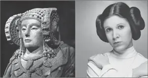  ??  ?? Futurista ¿La Dama de Elche (s. V a.C.) inspiró a la princesa Leia?