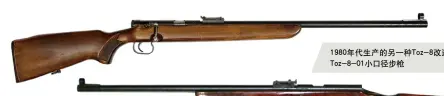 ??  ?? 1980年代生产的另­一种Toz-8改进型—— Toz-8-01小口径步枪