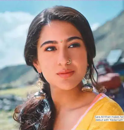  ?? Photos courtesy of Instagram.com/gattukapoo­r ?? Sara Ali Khan makes her debut with ‘Kedarnath’.