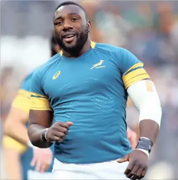  ?? PICTURE: STEVE HAAG ?? CAP THAT! Tendai Mtawarira will earn his 80th cap – equalling the record of Os du Randt as the most-capped prop for the Springboks – against Argentina in Salta tonight.