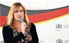  ?? FOTO: ARCHIV/MEIER ?? Sabine Schmitz wird im April als neue Präsidenti­n des Tennisverb­andes Niederrhei­n kandidiere­n. Aktuell übt sie das Amt kommissari­sch aus.