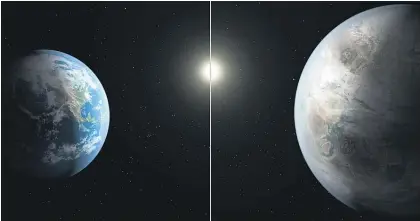  ??  ?? One of Kepler’s most exciting discoverie­s was a rocky world similar in size to Earth orbiting a Sun-like star.