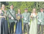  ?? FOTO: HS ?? Lotta Schulte-bunert und Stefan Stenert mit Helene Eimers, Dominik Bohmkamp, Eileen Sondermann und Henrik Bosmann (v.l.)