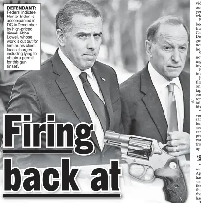 Firing back at Hunter's BS - PressReader