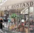  ??  ?? Parisien. Le Rostand, « lié au bonheur de se promener au Luxembourg ».