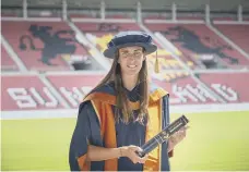  ?? Picture: David Wood ?? Jill Scott receiving her honorary degree.