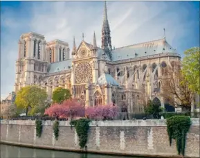  ??  ?? LANDMARK: Notre Dame Cathedral was built eight centuries ago.