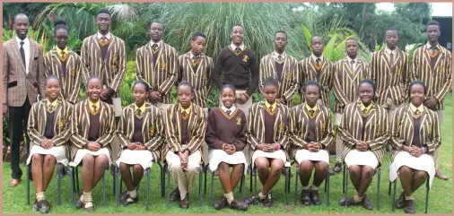  ??  ?? Tomorrow’s leaders . . . Wise Owl students pose for a picture following a visit from The Sunday Mail Bridge. The students are prefects and they hope to be leaders in the future.