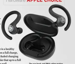  ??  ?? The ear hook and IP66 rating makes the Air Sport ideal for exercise.