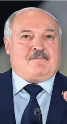  ?? ?? Bjeloruski vođa ne odustaje od funkcije