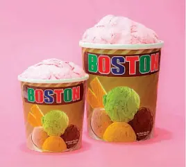  ??  ?? Por la causa. Pink Vainilla es el nuevo sabor con el cual Helados Boston apoyará a la Fundación Edificando Vidas, brindando el 50 % del valor del producto.