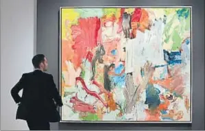  ?? RICHARD DREW / AP ?? Sin título XXV, de William de Kooning, se vendió por 61,9 millones