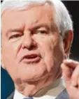  ?? Foto: Michael Reynolds, dpa ?? Neuer Außenminis­ter? Politveter­an Newt Gingrich.