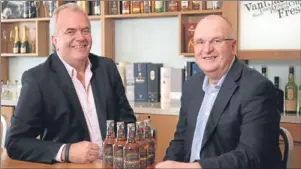  ?? Picture: Marc Turner. ?? A new man is set to take the helm at Tennent Caledonian Breweries. Dublinbase­d owner C&C Group confirmed that Brian Calder, left, would take over as chief executive of the Tennent’s lager producer following a handover period with current incumbent John...