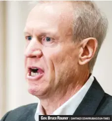  ?? | SANTIAGO COVARRUBIA­S/ SUN- TIMES ?? Gov. Bruce Rauner