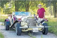  ??  ?? Seeing his first Excalibur in 1980, Jankelow promised himself he would own one of the unique handcrafte­d American roadsters.