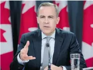  ?? ADRIAN WYLD/ THE CANADIAN PRESS ?? Mark Carney speaks Wednesday in Ottawa. It was his last news conference before taking over at the Bank of England.