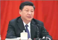  ??  ?? Xi Jinping, general secretary of the CPC Central Committee, speaks at the Third Plenary Session of the 19th CPC Central Committee.