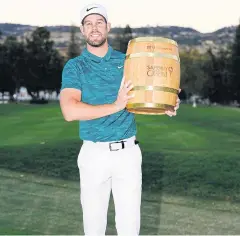  ?? AFP ?? Kevin Tway celebrates his win at the Safeway Open.