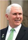  ??  ?? US Vice President Mike Pence