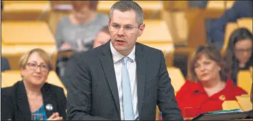  ??  ?? Derek Mackay wants clarity on how devolved budgets and Scotland’s economy will be affected by a hard Brexit