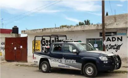  ?? AGENCIA ENFOQUE ?? Operativo realizado en calles de la junta auxuliar, al norte de la capital.