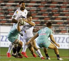  ?? (Photo Luc Boutria) ?? Louis Carbonel rappelle ce que porter le maillot du RCT signifie en termes d’engagement et de respect des valeurs du club.