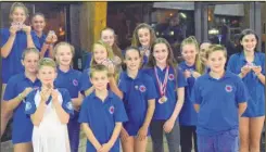  ??  ?? Faversham Swimming Club at the White Cliffs Gala