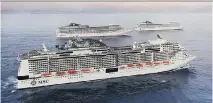  ?? MSC CRUISES ?? By 2019, MSC Cruises will have three of its newest and most impressive ships sailing to the Caribbean from Florida, with a few cruises departing from New York and visiting Canadian ports first.