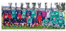  ??  ?? Les joueurs du Coc et du Variétés Club de France ont disputé un match caritatif au stade de Moulin-Neuf.