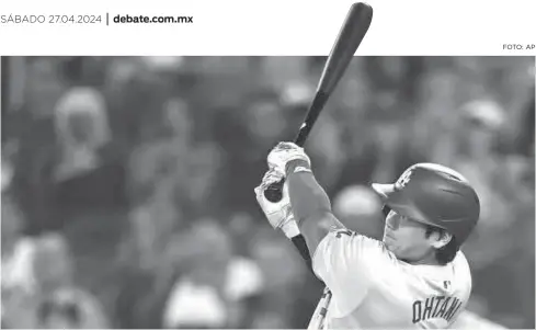  ?? FOTO: AP ?? El designado de los Dodgers, Shohei Ohtani, conectó jonrón solitario en la primera entrada.