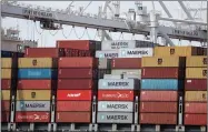  ?? RAY CHAVEZ — STAFF ARCHIVES ?? In 2019, the Port of Oakland handled 1.9 million loaded containers, up 1 percent from the 1.86 million during 2018.