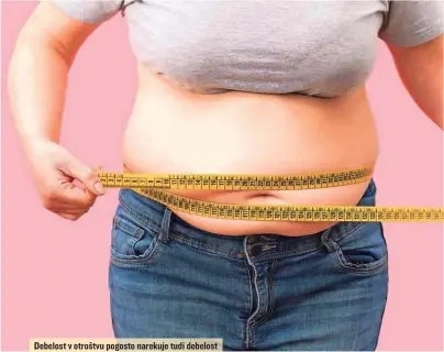  ?? FOTO: CUNAPLUS_M.FABA/GETTY IMAGES ?? Debelost v otroštvu pogosto narekuje tudi debelost v odrasli dobi.