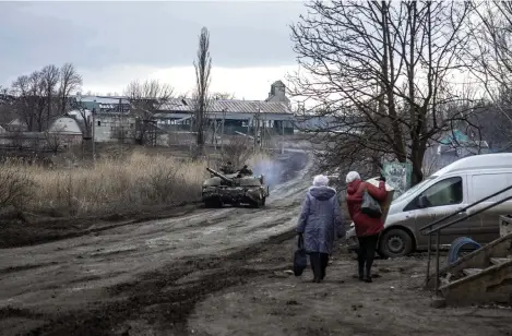  ?? (20 FÉVRIER 2024/NARCISO CONTRERAS/ANADOLU/ANADOLU VIA AFP) ?? La chute d’Avdiivka et surtout le sort des disparus concourent à miner le moral des troupes ukrainienn­es.