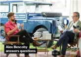 ?? ?? Alex Bescoby answers questions