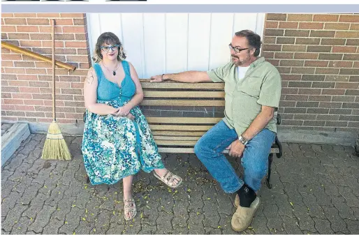  ?? RICK MADONIK TORONTO STAR ?? Stephanie Sparks and Brant Lambermont have very different personalit­ies, but they work together. “We don’t have a hierarchy in this house,” Sparks says.