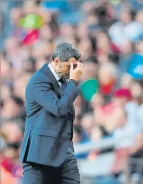  ?? FOTO: EFE ?? Valverde, preocupado en el primer tiempo Vio opciones en el segundo