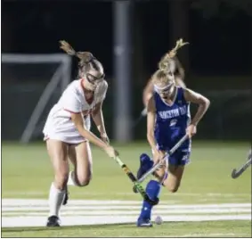  ?? JOHN BLAINE — FOR THE TRENTONIAN ?? Lawrencevi­lle’s Meg Barnes, left, is our Prep Offensive Player of the Year.