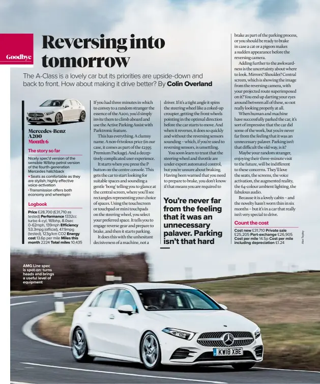  ??  ?? AMG Line spec is spot-on: turns heads and brings a useful level of equipment