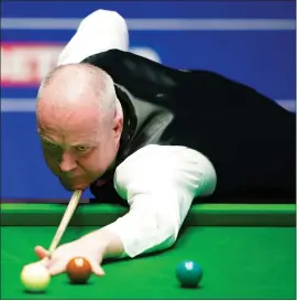  ?? ?? John Higgins at the table during his win yesterday